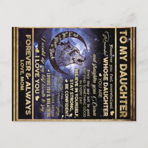 Postal Regalo de mariposas para mi hija, cumpleaños de hi