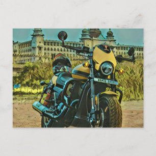 Postal regalo de motocicleta clásica vintage