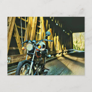 Postal Regalo de motocicleta vintage