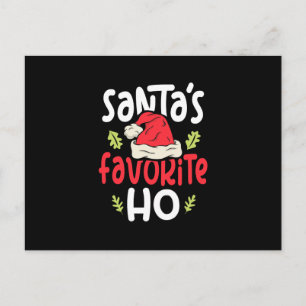 Postal Regalo de Navidades Ho favoritos de Santa