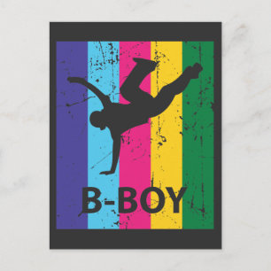 Postal Regalo de niño de baile de ruptura de cosecha de l