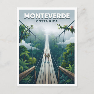 Postal Regalo de Puentes Colgantes del Bosque Nuboso de M