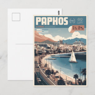Postal Regalo de recuerdo de vacaciones de la ciudad de P