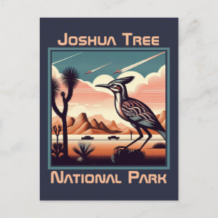 Postal Regalo de recuerdo del parque nacional Joshua Tree
