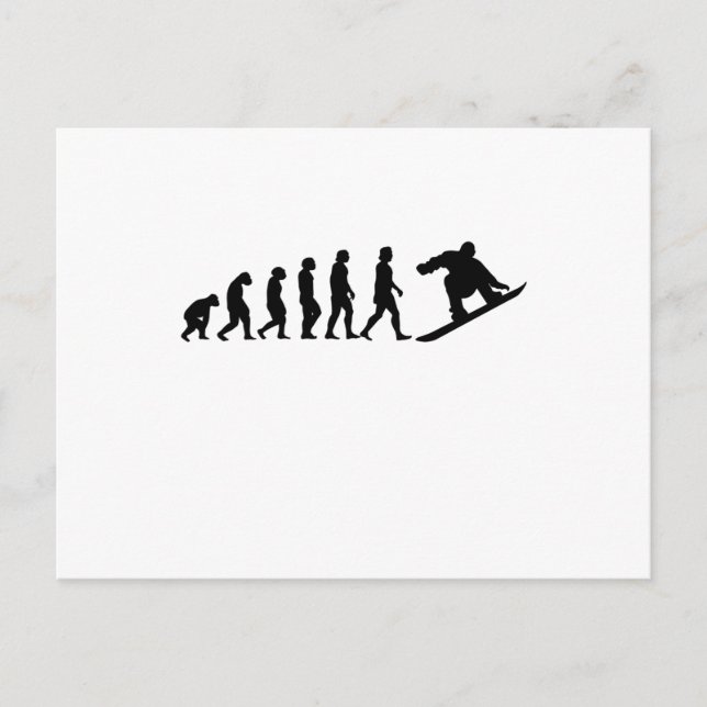 Postal Regalo de Snowboard Evolution Snowboard (Anverso)