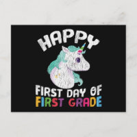 Regalo de Unicornio de Primer Grado Feliz Primer D