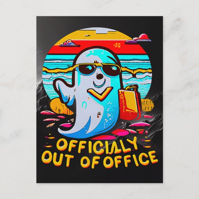 Postal Regalo de vacaciones de Office para la celebración (Anverso)