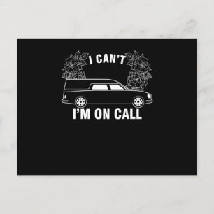 Postal Regalo de vehículo funerario Mortician Hearse Driv
