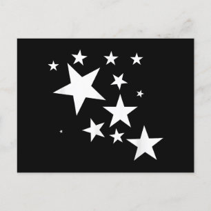 Postal Regalo de vestuario de diseño de estrellas de estr