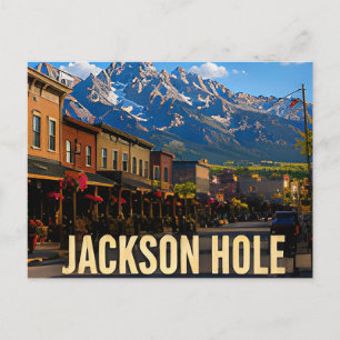 Postal Regalo de viaje a Jackson Hole Wyoming Grand Teton