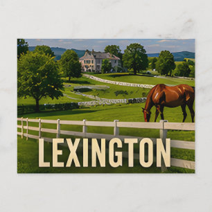 Postal Regalo de viaje a Lexington Kentucky Horse Country