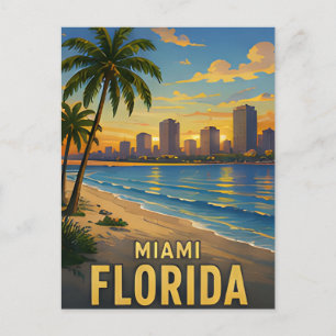 Postal Regalo de viaje a Miami Florida