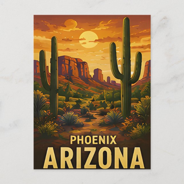 Postal Regalo de viaje a Phoenix Arizona (Anverso)