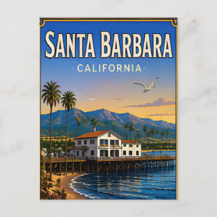 Postal Regalo de viaje a Santa Bárbara California