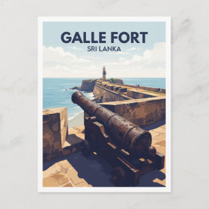 Postal Regalo de viaje a Sri Lanka Murallas del Fuerte de