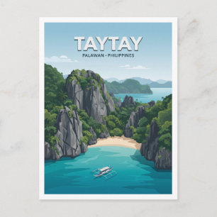 Postal Regalo de viaje a Taytay Bay Filipinas