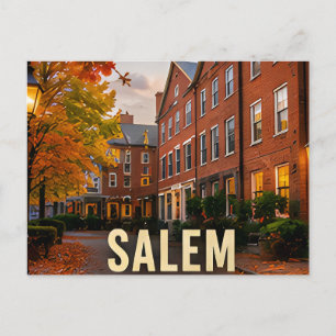 Postal Regalo de viaje al centro histórico de Salem, Oreg