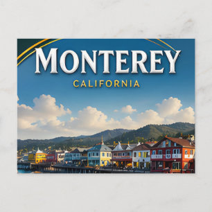 Postal Regalo de viaje costero de Cannery Row de Monterey