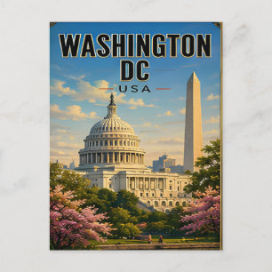 Postal 🟡 Regalo de viaje de primavera del Capitolio de W