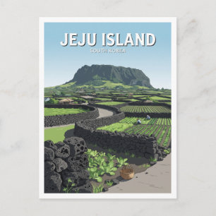 Postal Regalo de viaje de Seongsan-eup Corea del Sur