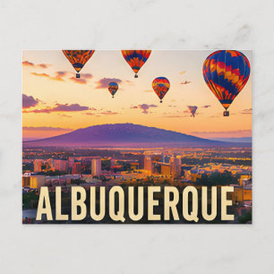 Postal Regalo de viaje en globo en la montaña Albuquerque