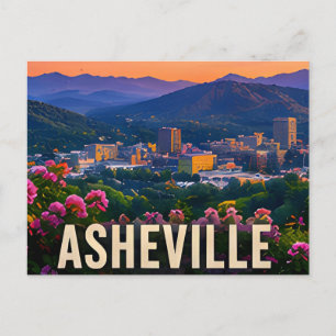 Postal Regalo de viaje por Asheville Carolina del Norte M