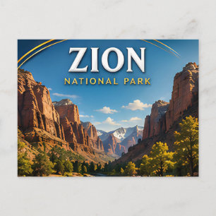 Postal regalo de viaje Zion National Park Angels Landing