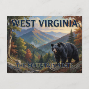 Postal Regalo de vida silvestre del estado montañoso de V
