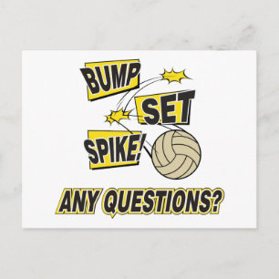 Postal Regalo de voleibol Spike
