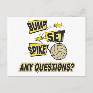 Postal Regalo de voleibol Spike