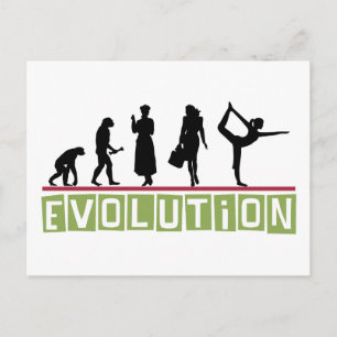 Postal Regalo de yoga de evolución