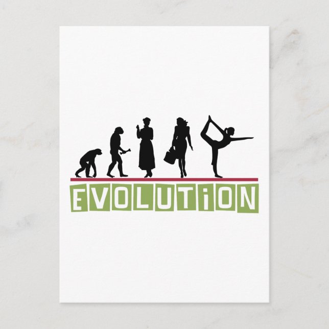 Postal Regalo de Yoga Evolution (Anverso)