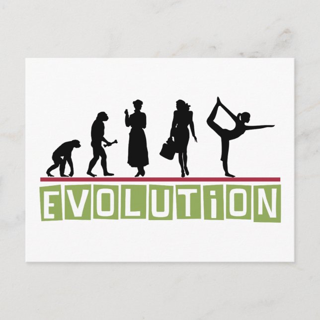 Postal Regalo de Yoga Evolution (Anverso)