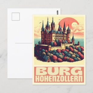 Postal Regalo del Castillo de Hohenzollern Burg Hohenzoll