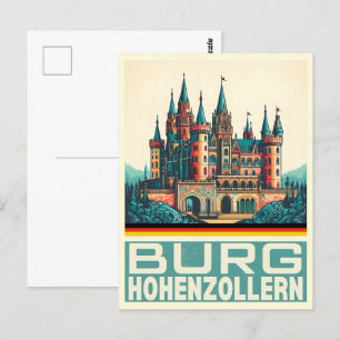 Postal Regalo del Castillo de Hohenzollern Burg Hohenzoll