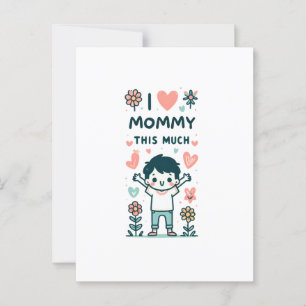 Postal Regalo del Día de la Madre   Amo Tanto A Mamá