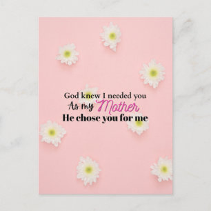 Postal Regalo del día de la madre cristiana para mamá de 