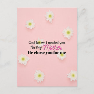Postal Regalo del día de la madre cristiana para mamá de 