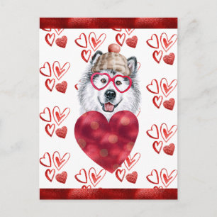 Postal Regalo del Día de San Valentín para Amante de Perr