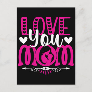 Postal regalo del día de San Valentín para mamá anuncio d