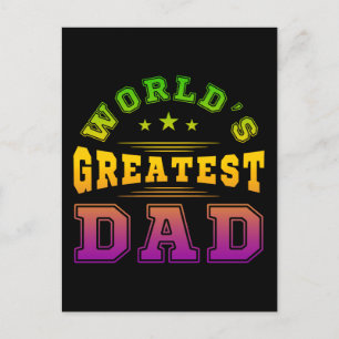 Postal Regalo del Día del Padre: El Mejor Papá del Mundo