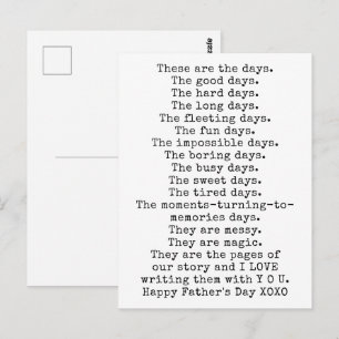 Postal Regalo del Día Feliz del Padre