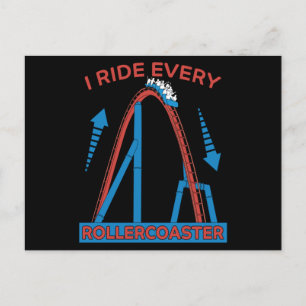 Postal Regalo del parque de atracciones Roller Coaster Pa