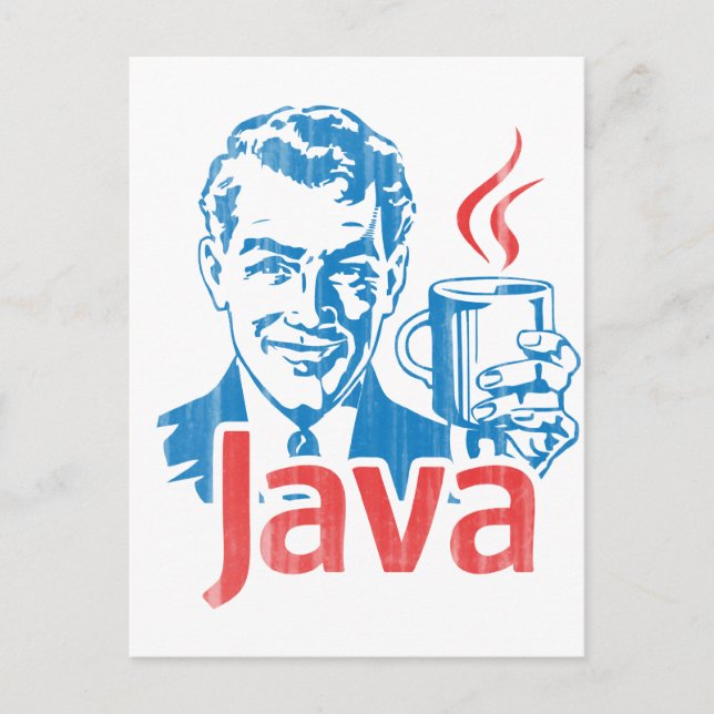 Postal Regalo del programador Java (Anverso)