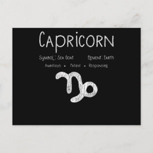 Postal Regalo del signo zodiacal Capricornio para amante