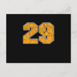 Postal Regalo deportivo de celebración del 29 cumpleaños 