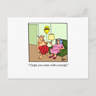 Postal ¡Regalo Divertido de Amor!