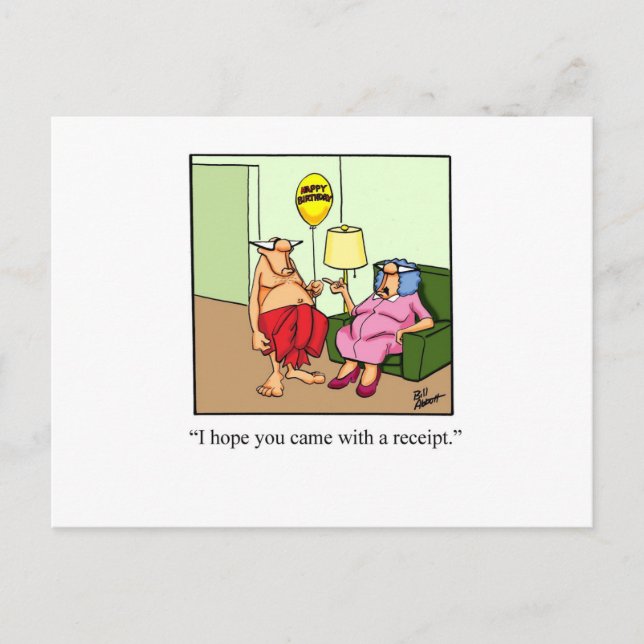 Postal ¡Regalo Divertido de Amor! (Anverso)