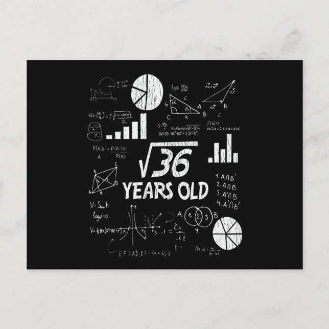 Postal Regalo divertido de cumpleaños número 6 para niños (Anverso)