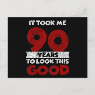 Postal Regalo Divertido De Cumpleaños Número 90 Años De E